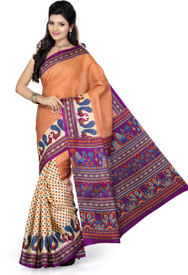

Ishin Printed Fashion Art Silk Saree(Multicolor)
