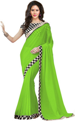 

Asha Fashion Self Design Bollywood Georgette Saree(Green)