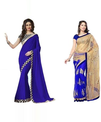 

Stylezone Self Design Fashion Chiffon Saree(Pack of 2, Multicolor)