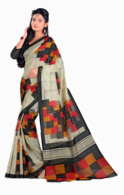 

Indian Wear Online Printed Fashion Art Silk Saree(Multicolor)