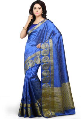 

Radcart Embellished Kanjivaram Art Silk Saree(Blue), Royal blue