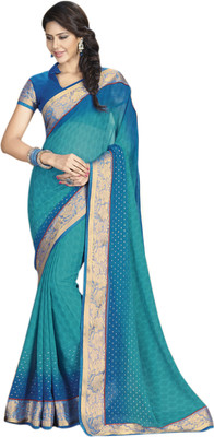 

Vishal Printed Fashion Chiffon Saree(Blue)