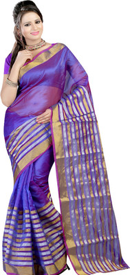 

Ansu Fashion Solid Fashion Art Silk Saree(Blue)
