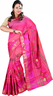

Anushree Saree Printed Fashion Chanderi Saree(Multicolor), Red