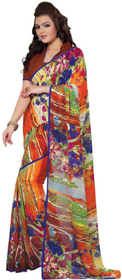 

Saara Printed Fashion Georgette Saree(Multicolor)