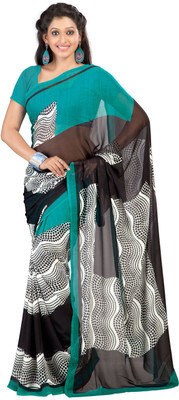 

Party Wear Dresses Printed Fashion Art Silk Saree(Multicolor), Multicolor243