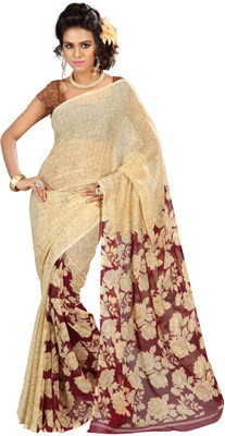 

Party Wear Dresses Printed Fashion Georgette Saree(Multicolor), Multicolor9