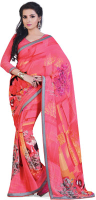 

Ridham Sarees Printed Fashion Handloom Chiffon Saree(Multicolor)