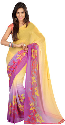 

Indian Wear Online Printed Fashion Georgette Saree(Multicolor)