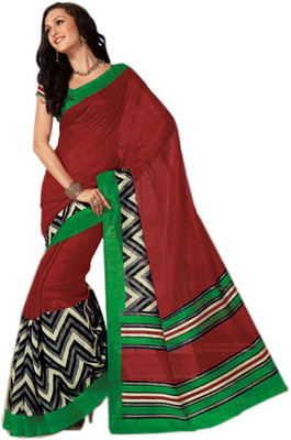 

Party Wear Dresses Printed Fashion Pure Chiffon Saree(Multicolor)