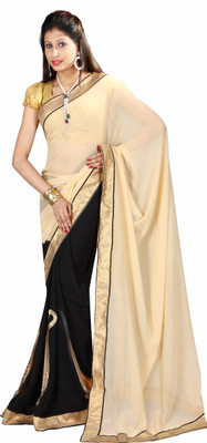 

Anushree Saree Solid Fashion Chanderi Saree(Multicolor), Silver