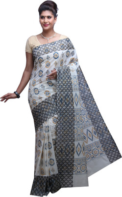 

Darps Self Design Balarampuram Cotton Saree(Multicolor), Cream