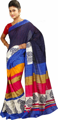 

Anushree Saree Printed Fashion Silk Saree(Multicolor), Green