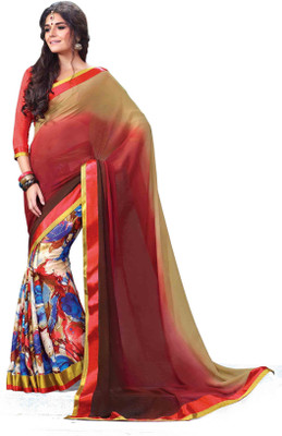 

Indianbeauty Self Design, Printed Fashion Pure Georgette Saree(Multicolor)
