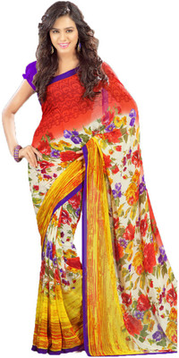 

Party Wear Dresses Printed Fashion Art Silk Saree(Multicolor), Multicolor229