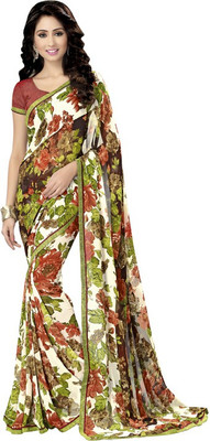 

Saara Printed Fashion Georgette Saree(Multicolor), Multicolour