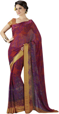 

Suvastram Printed Fashion Georgette Saree(Multicolor)