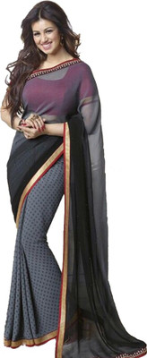 

LaazreeFashion Floral Print Bollywood Georgette Saree(Multicolor)