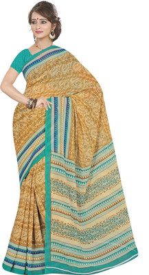 

Khushali Self Design, Printed Fashion Georgette Saree(Beige, Multicolor), Beige;multi