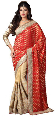 

Stylezone Embroidered Fashion Viscose Saree(Red)