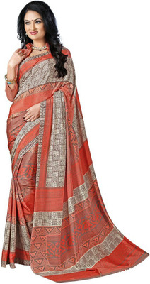 

Desi Butik Printed Fashion Crepe Saree(Multicolor)