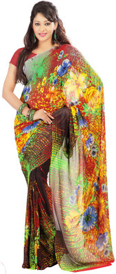 

Indian Wear Online Printed Fashion Art Silk Saree(Multicolor), Multicolor178