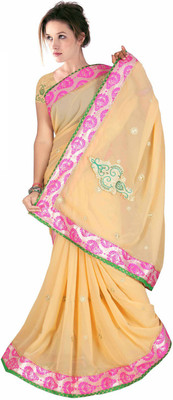 

Party Wear Dresses Printed Fashion Georgette Saree(Multicolor), Multicolor650
