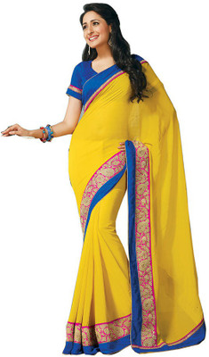 

Party Wear Dresses Printed Fashion Pure Chiffon Saree(Multicolor), Multicolor453