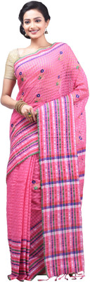 

monidipa Self Design Fashion Cotton, Silk Saree(Pink)