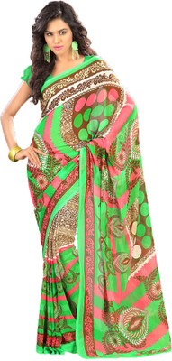 

Party Wear Dresses Printed Fashion Art Silk Saree(Multicolor), Multicolor231
