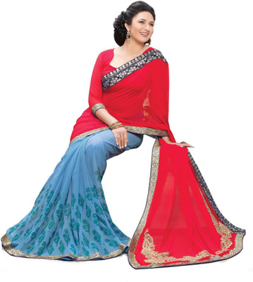 

Ridham Sarees Self Design Fashion Handloom Georgette Saree(Multicolor)