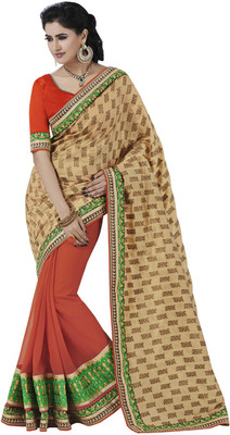 

Desi Butik Self Design Fashion Jacquard Saree(Gold)