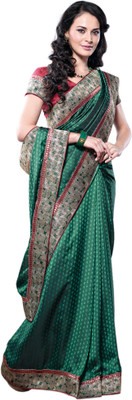 

Vishal Printed Fashion Satin Saree(Green)