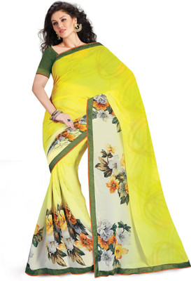 

Ridham Sarees Printed Fashion Handloom Georgette Saree(Multicolor)
