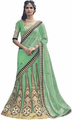 

Vishal Embroidered Bollywood Net Saree(Pink