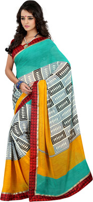 

Khoobee Self Design, Printed Fashion Georgette Saree(Yellow, Multicolor), Multicolor;yellow