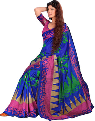 

Sunaina Printed Fashion Silk Cotton Blend Saree(Multicolor)