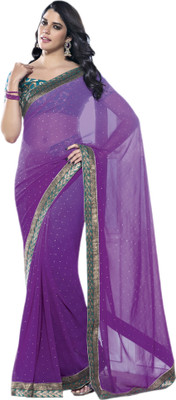 

Vishal Printed Fashion Georgette Saree(Pink)