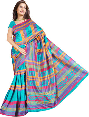 

Khushali Self Design, Printed Fashion Chiffon Saree(Multicolor)