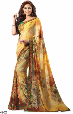 

Ridham Sarees Printed Fashion Georgette Saree(Multicolor)