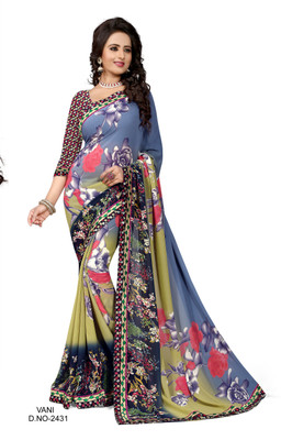 

Indianbeauty Self Design, Printed Fashion Georgette Saree(Multicolor)