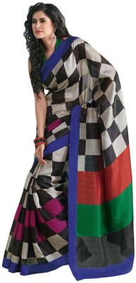 

Indian Wear Online Printed Fashion Cotton Saree(Multicolor)