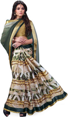 

Indianbeauty Self Design, Printed Bollywood Pure Georgette Saree(Multicolor)
