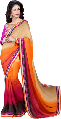 

Brijraj Embellished Fashion Georgette Saree(Beige, Multicolor)