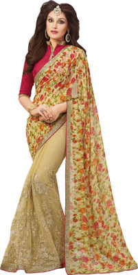 

Vishal Embellished Bollywood Georgette Saree(Beige)