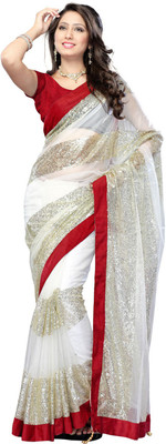 

Party Wear Dresses Printed Fashion Net Saree(Multicolor), Multicolor565