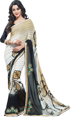 

Saara Printed, Self Design Daily Wear Georgette Saree(Multicolor)