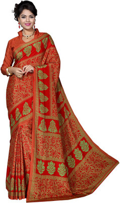 

Sunaina Printed Mysore Crepe Saree(Multicolor)