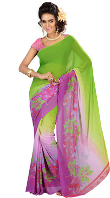 

Indian Wear Online Printed Fashion Georgette Saree(Multicolor), Multicolor115