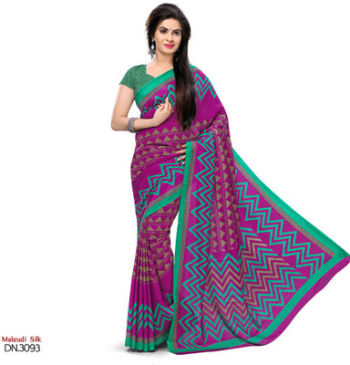 

Sunaina Printed Bhagalpuri Art Silk Saree(Multicolor)